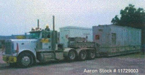Used 5200 kW Solar Taurus 60 mobile mounted gas turbine generating unit. 3/60/13.8 kv. Primary fuel natural gas. Equipped with starting systems, controls, switchgear systems, air filter and exhaust s...