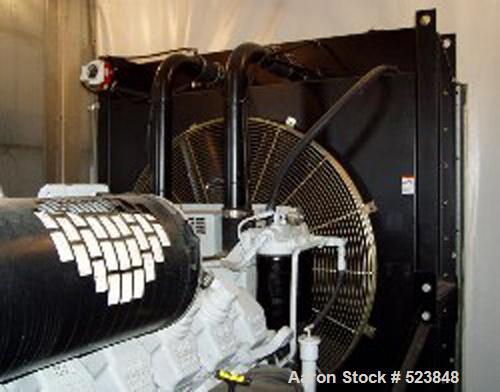 USED: Spectrum/MTU Detroit Diesel 815 kW generator, model 800DS4.Standby rated at 815 kW (1,019 kva). Currently set up for 120/208volts, 3 phase (2,828 amps), 60 hertz, 1800 rpm, 0.8 PF. V16 twinturb...