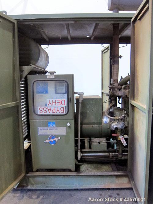 Used Stewart & Stevenson / Waukesha 80kW continuous natural gas generator set. Waukesha model F11G natural gas engine rated 114HP @ 1800 RPM SN-5350202. 3/60/277-480V. Weather enclosure. Engine yr 19...
