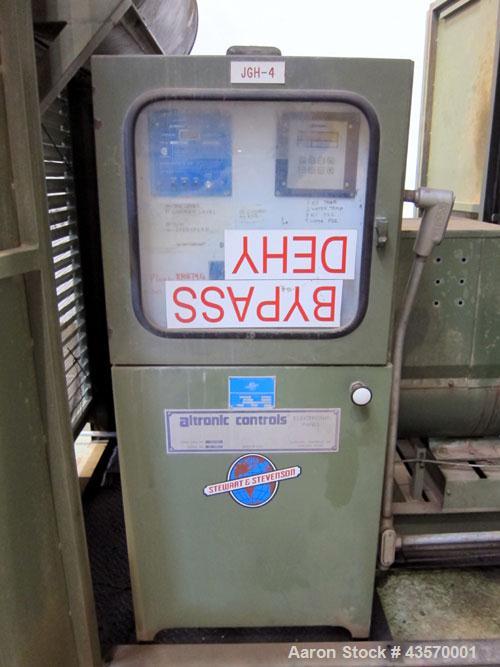 Used Stewart & Stevenson / Waukesha 80kW continuous natural gas generator set. Waukesha model F11G natural gas engine rated 114HP @ 1800 RPM SN-5350202. 3/60/277-480V. Weather enclosure. Engine yr 19...