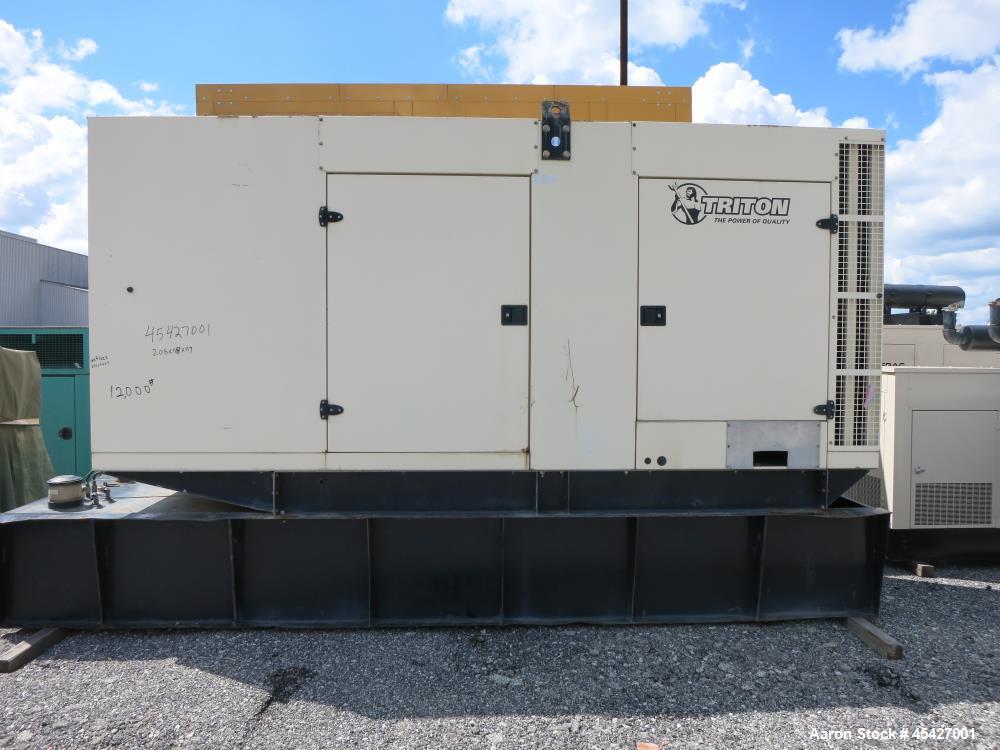 Used- Volvo / Triton 300 kW diesel generator. Volvo TAD941GE engine.