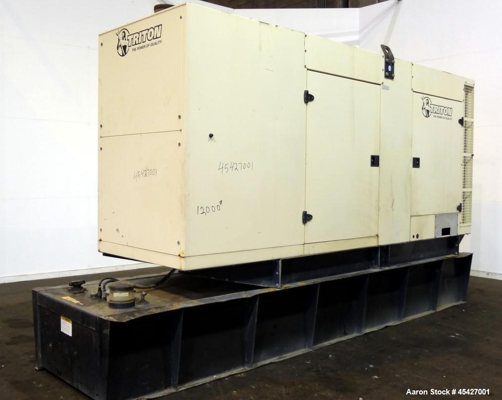 Used Volvo / Triton 300 kW diesel generator. Volvo TAD941GE engine.