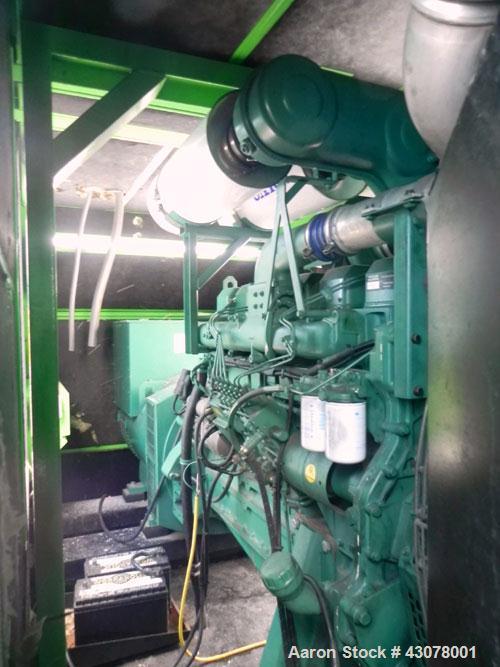 Used Volvo 515 kW Diesel Generator Set, serial #0123073/03. Volvo Penta model TAD 1631 GE diesel engine rated 750 hp @ 1800 rpm, serial #2 160 041935. Stamford 3/60/480V, 800 amp mainline circuit bre...