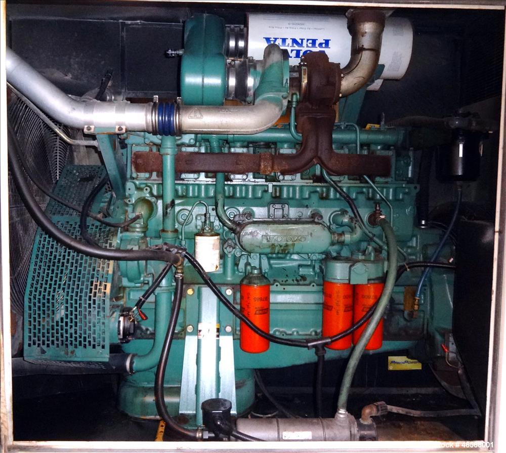 Used- Elliott / Volvo 500kW Standby Diesel Generator Set, Volvo TAD1631GE Engine