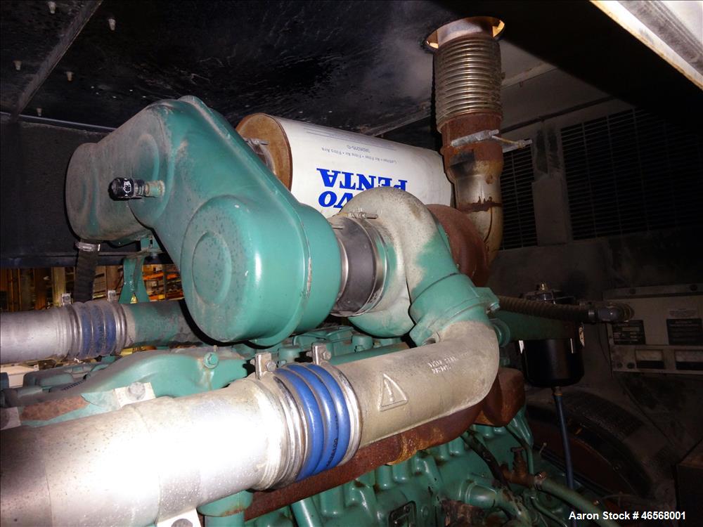 Used Elliott / Volvo 500kW Standby Diesel Generator Set, Volvo TAD1631GE Engine