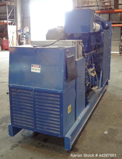 Used 300 kW Volvo Penta Diesel Generator Set, Model TID121LG, SN-1101026556, 3/60/480V. PMG - Permanent Magnet Generator. 600 Amp main-line circuit breaker. 9 hrs. Year 1990. Unit does not run, needs...