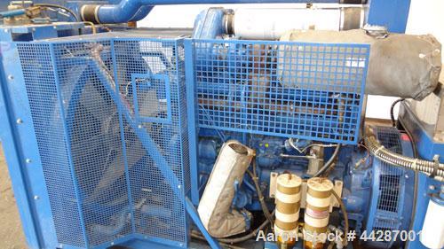 Used 300 kW Volvo Penta Diesel Generator Set, Model TID121LG, SN-1101026556, 3/60/480V. PMG - Permanent Magnet Generator. 600 Amp main-line circuit breaker. 9 hrs. Year 1990. Unit does not run, needs...