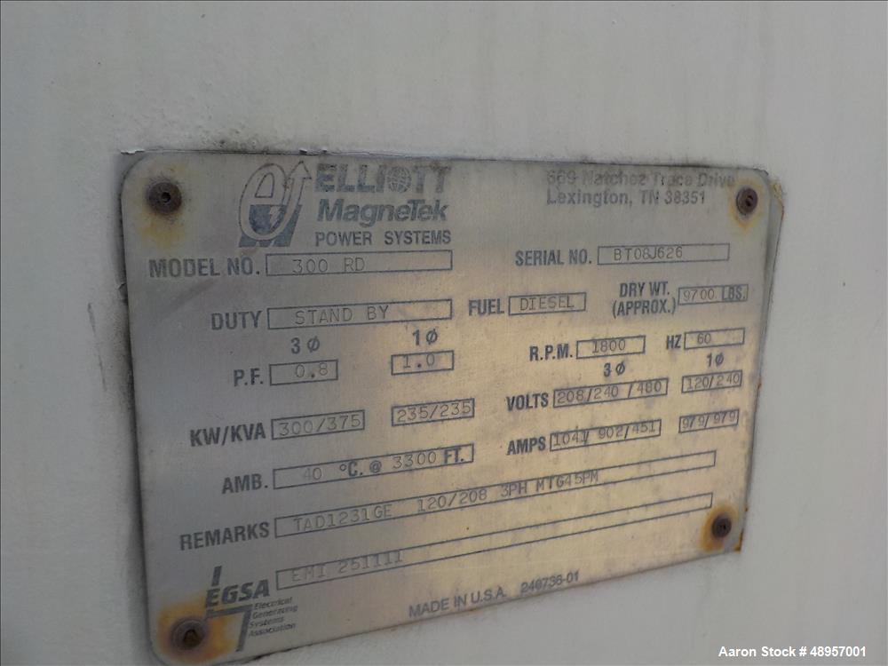 Used Elliott Magnetek 300RD Genset