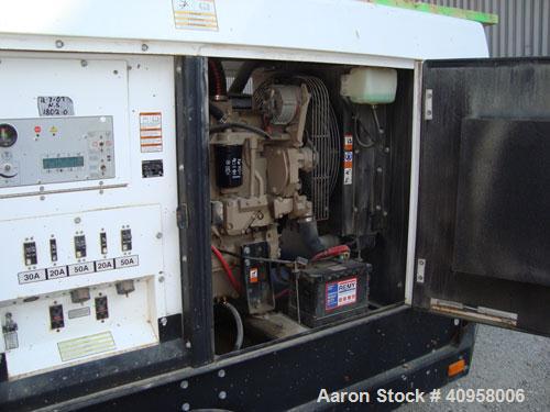 Used Wacker G50 Mobile Diesel Generator Set, 42 kW standby, 38 kW prime. Wacker serial# 5534556. John Deere model 4045DF270D engine, serial# PE40450415845 . Marathon Magnaplus generator end 3/60/208/...