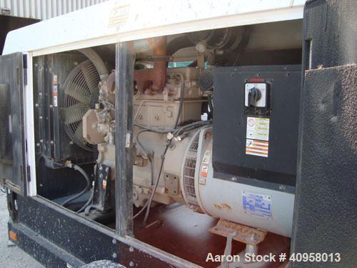 Used Wacker G50 Mobile Diesel Generator Set, 42 kW standby, 38 kW prime. John Deere model 4045DF270D engine, serial #PE40450415845. Marathon Magnaplus generator end 3/60/208/240/460/480V also rated 1...