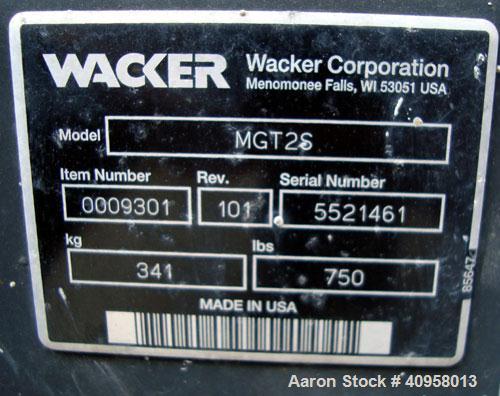 Used Wacker G50 Mobile Diesel Generator Set, 42 kW standby, 38 kW prime. John Deere model 4045DF270D engine, serial #PE40450415845. Marathon Magnaplus generator end 3/60/208/240/460/480V also rated 1...