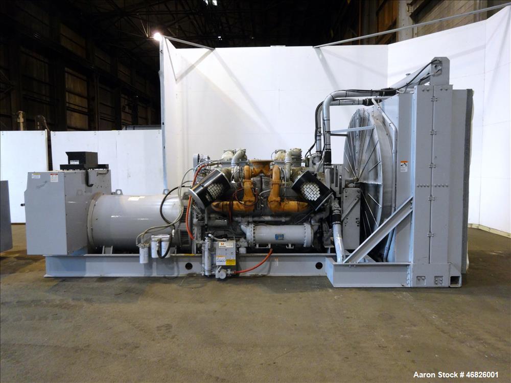 Used- Waukesha 1122 kW Diesel Generator Skid. No radiator, no switchgear, Model L5792DSU, SN-C-93633/1. 3/60/13800V. 1200 RP...