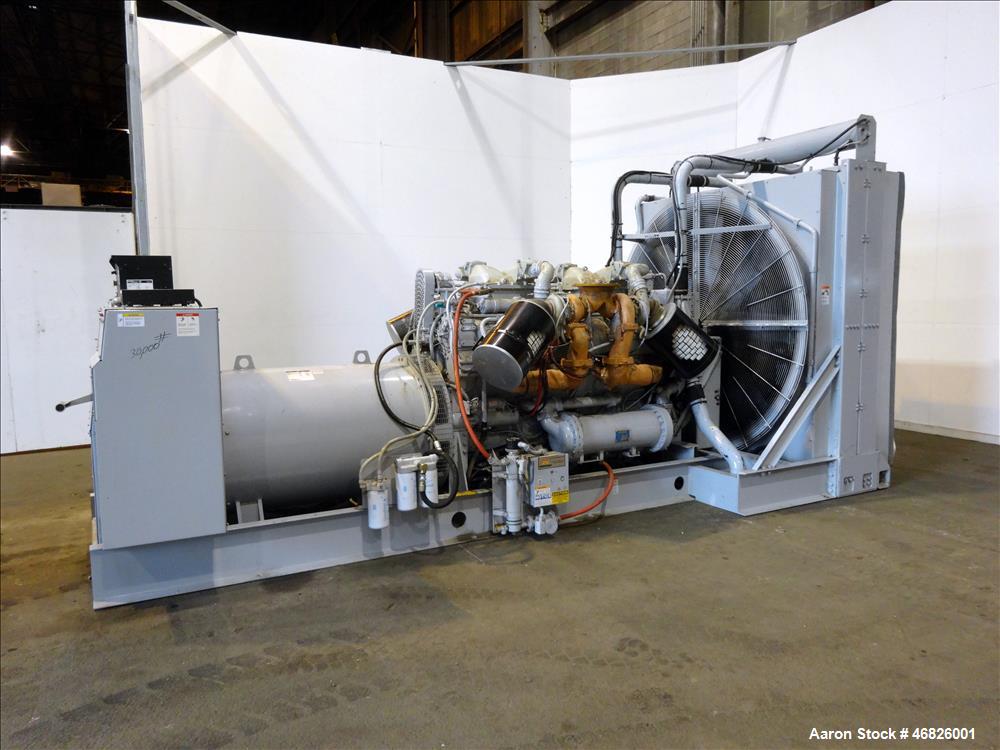 Used- Waukesha 1122 kW Diesel Generator Skid. No radiator, no switchgear, Model L5792DSU, SN-C-93633/1. 3/60/13800V. 1200 RP...