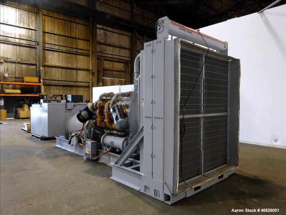 Used Waukesha 1122 kW Diesel Generator Skid. No radiator, no switchgear, Model L5792DSU, SN-C-93633/1. 3/60/13800V. 1200 RPM. Approximately 1200 hrs. Year 1995.