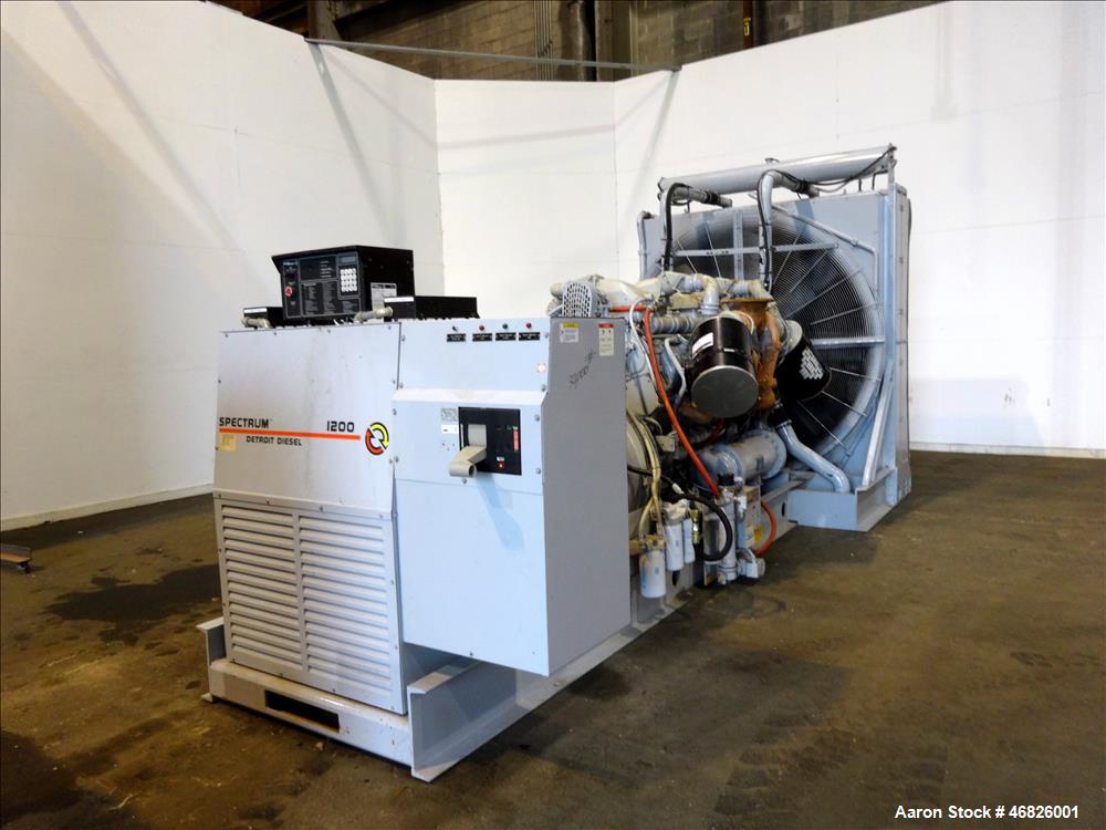 Used Waukesha 1122 kW Diesel Generator Skid. No radiator, no switchgear, Model L5792DSU, SN-C-93633/1. 3/60/13800V. 1200 RPM. Approximately 1200 hrs. Year 1995.
