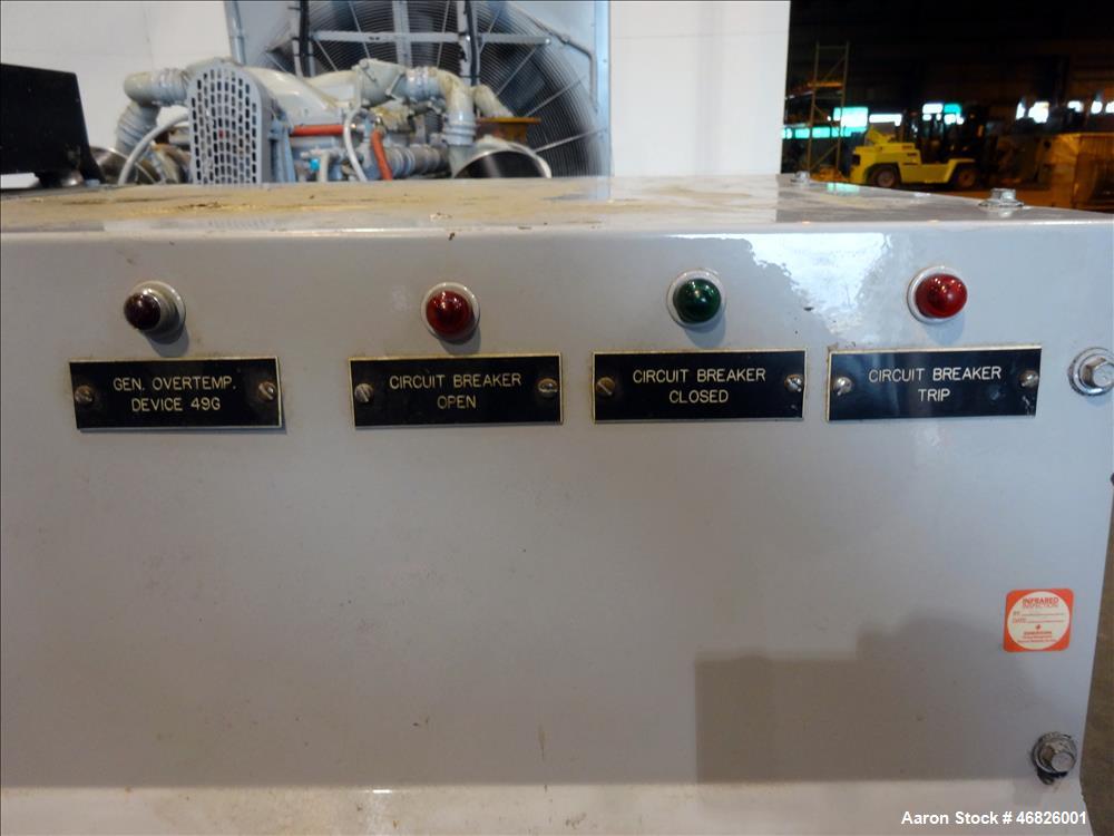 Used Waukesha 1122 kW Diesel Generator Skid. No radiator, no switchgear, Model L5792DSU, SN-C-93633/1. 3/60/13800V. 1200 RPM. Approximately 1200 hrs. Year 1995.