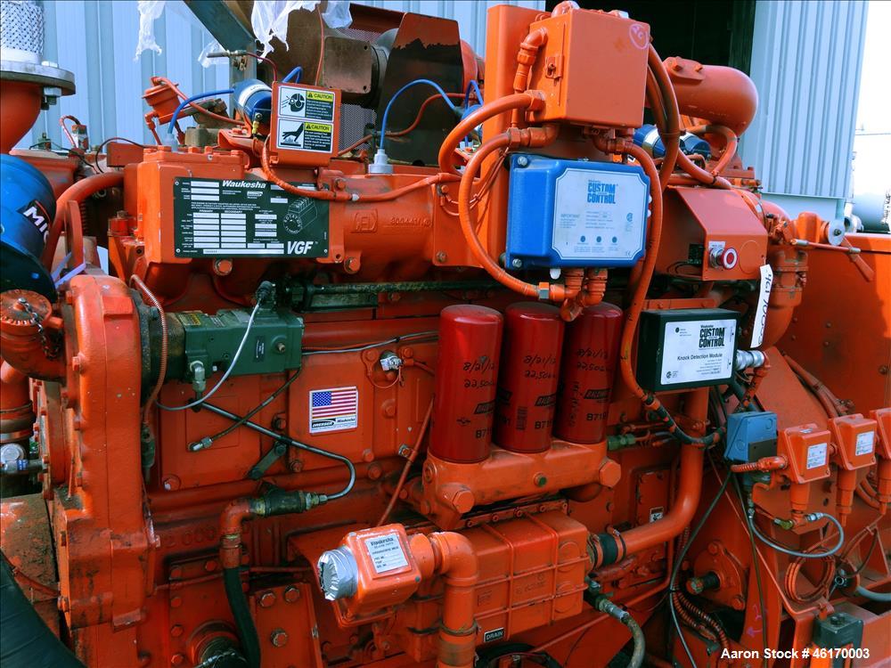 Used Waukesha 305 kW  natural gas generator, model VGF18GLD
