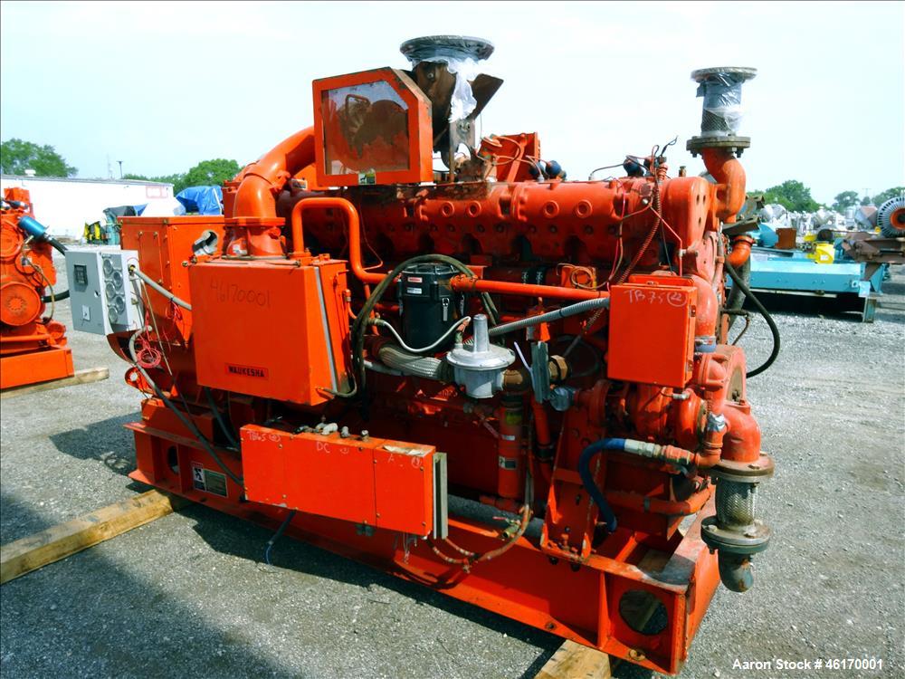 Used Waukesha 406 kW natural gas generator set, model VGF24GLD