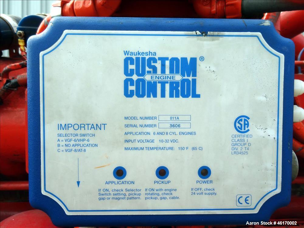 Used Waukesha 406 kW continuous rated natural gas generator set, model VGF24GLD