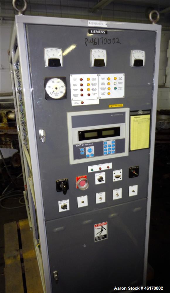 Used Waukesha 406 kW continuous rated natural gas generator set, model VGF24GLD