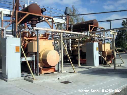 Used Waukesha 1000 kW natural gas generator set. Waukesha L7042GL engine