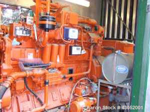 Used Waukesha 405 kW standby (390kW continuous) natural gas fueled generator set. Waukesha VGF24GL lean combustion natural gas engine, SN-C-94531/1. 3/60/277-480V generator with PMG. Includes drop ov...