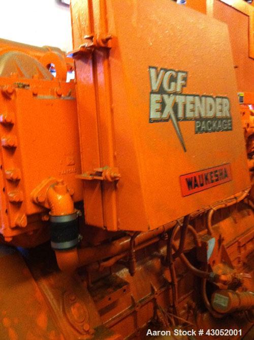 Used Waukesha 405 kW standby (390kW continuous) natural gas fueled generator set. Waukesha VGF24GL lean combustion natural gas engine, SN-C-94531/1. 3/60/277-480V generator with PMG. Includes drop ov...