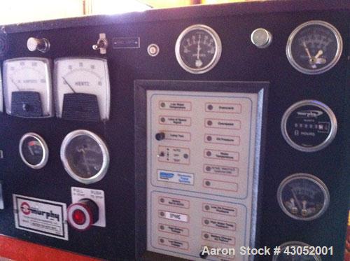 Used Waukesha 405 kW standby (390kW continuous) natural gas fueled generator set. Waukesha VGF24GL lean combustion natural gas engine, SN-C-94531/1. 3/60/277-480V generator with PMG. Includes drop ov...