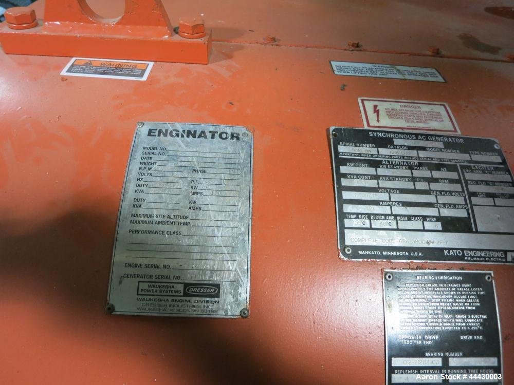 Used Waukesha 4000kW natural gas power plant consisting of (5) Waukesha generator sets as follows: Unit #1 Waukesha model L5108GL SN-C-93726/4, 770 kWe continuous 3/60/4160V, total hours 30,420. Majo...