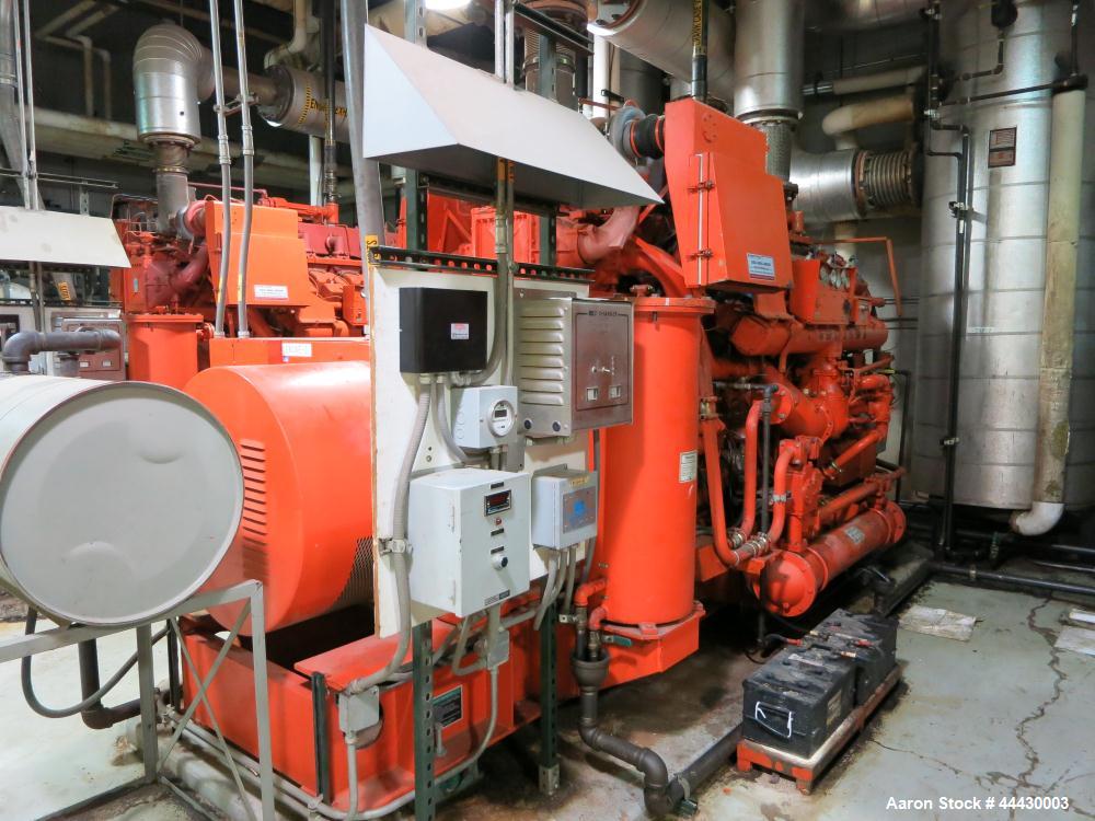 Used Waukesha 4000kW natural gas power plant consisting of (5) Waukesha generator sets as follows: Unit #1 Waukesha model L5108GL SN-C-93726/4, 770 kWe continuous 3/60/4160V, total hours 30,420. Majo...