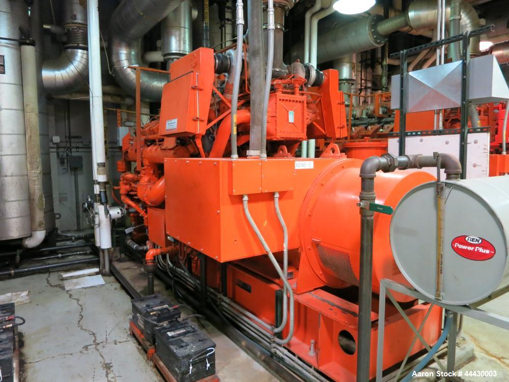 Used Waukesha 4000kW natural gas power plant consisting of (5) Waukesha generator sets as follows: Unit #1 Waukesha model L5108GL SN-C-93726/4, 770 kWe continuous 3/60/4160V, total hours 30,420. Majo...