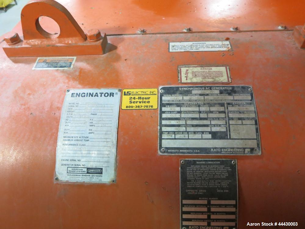 Used Waukesha 4000kW natural gas power plant consisting of (5) Waukesha generator sets as follows: Unit #1 Waukesha model L5108GL SN-C-93726/4, 770 kWe continuous 3/60/4160V, total hours 30,420. Majo...