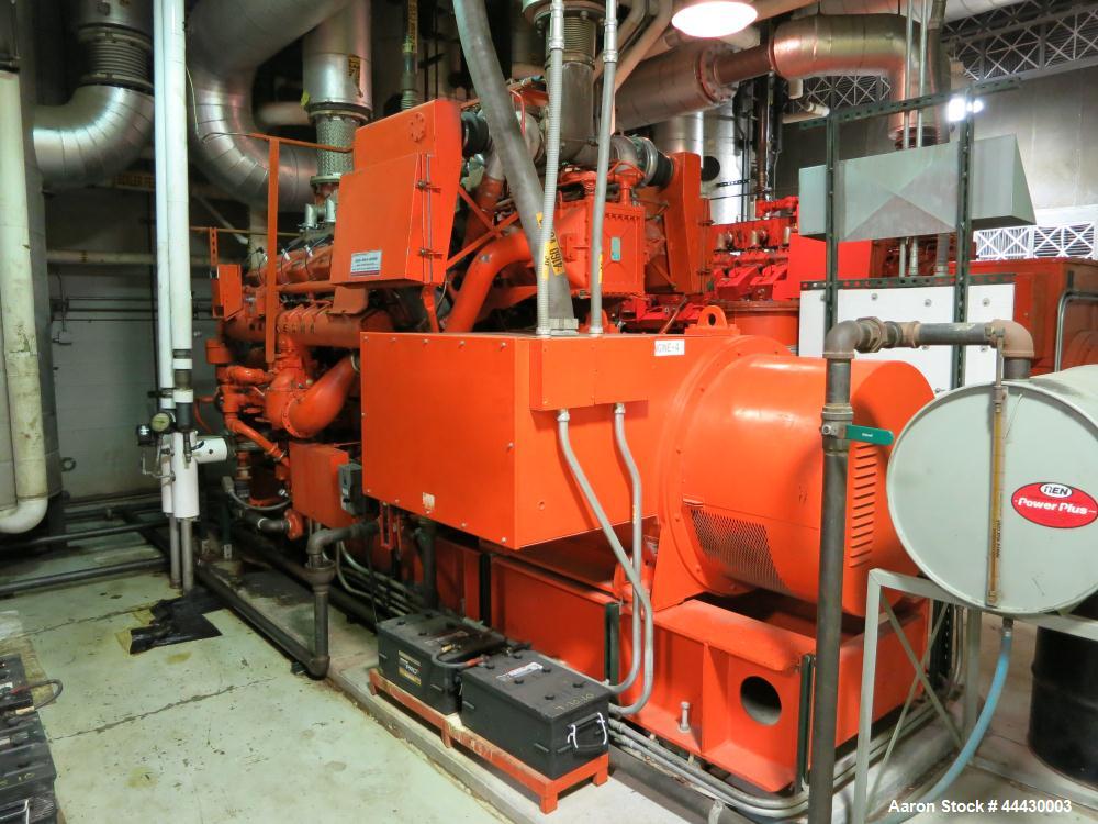 Used Waukesha 4000kW natural gas power plant consisting of (5) Waukesha generator sets as follows: Unit #1 Waukesha model L5108GL SN-C-93726/4, 770 kWe continuous 3/60/4160V, total hours 30,420. Majo...