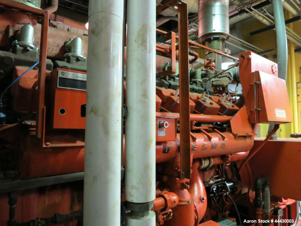Used Waukesha 4000kW natural gas power plant consisting of (5) Waukesha generator sets as follows: Unit #1 Waukesha model L5108GL SN-C-93726/4, 770 kWe continuous 3/60/4160V, total hours 30,420. Majo...