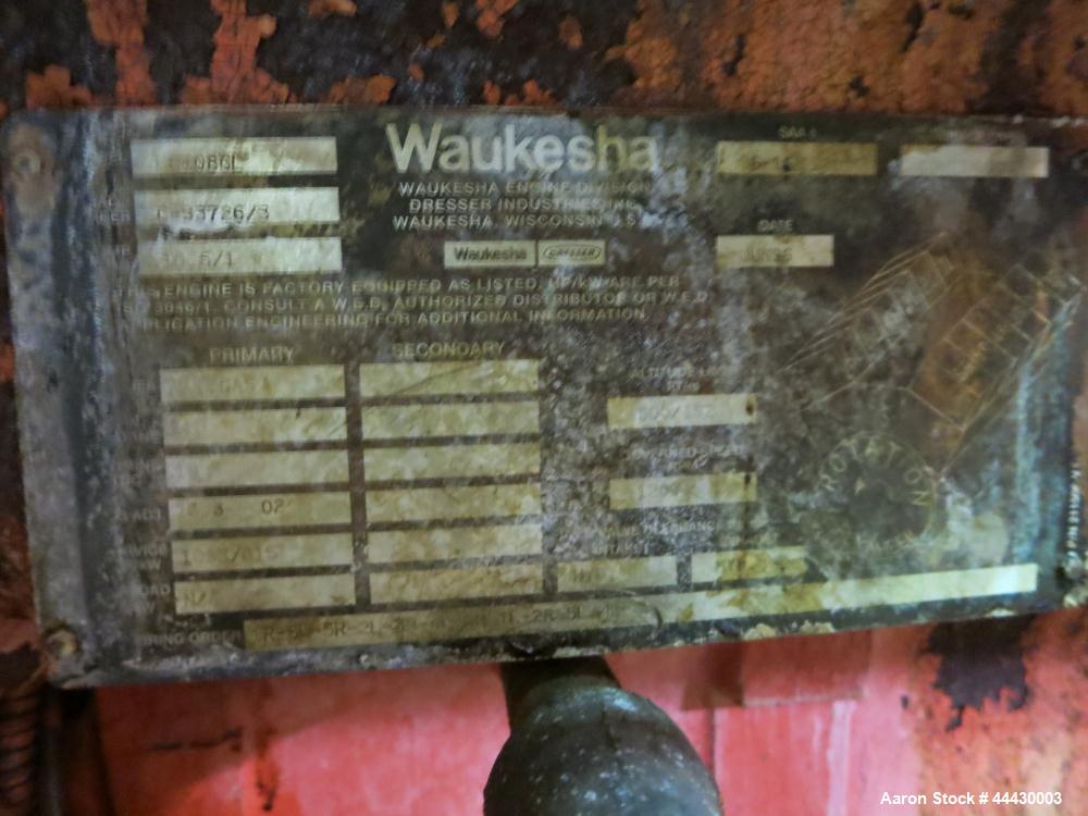 Used Waukesha 4000kW natural gas power plant consisting of (5) Waukesha generator sets as follows: Unit #1 Waukesha model L5108GL SN-C-93726/4, 770 kWe continuous 3/60/4160V, total hours 30,420. Majo...