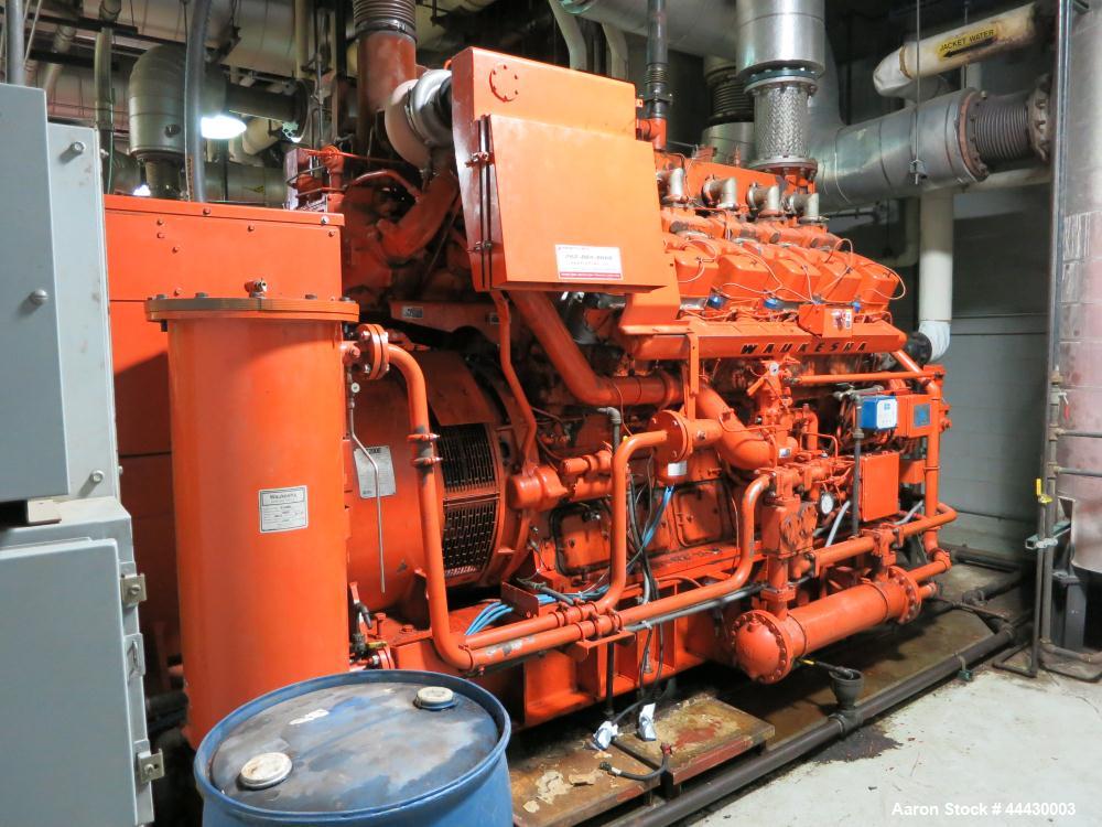 Used Waukesha 4000kW natural gas power plant consisting of (5) Waukesha generator sets as follows: Unit #1 Waukesha model L5108GL SN-C-93726/4, 770 kWe continuous 3/60/4160V, total hours 30,420. Majo...