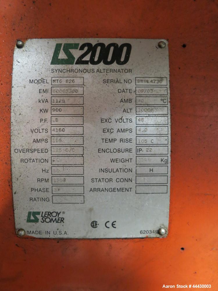 Used Waukesha 4000kW natural gas power plant consisting of (5) Waukesha generator sets as follows: Unit #1 Waukesha model L5108GL SN-C-93726/4, 770 kWe continuous 3/60/4160V, total hours 30,420. Majo...
