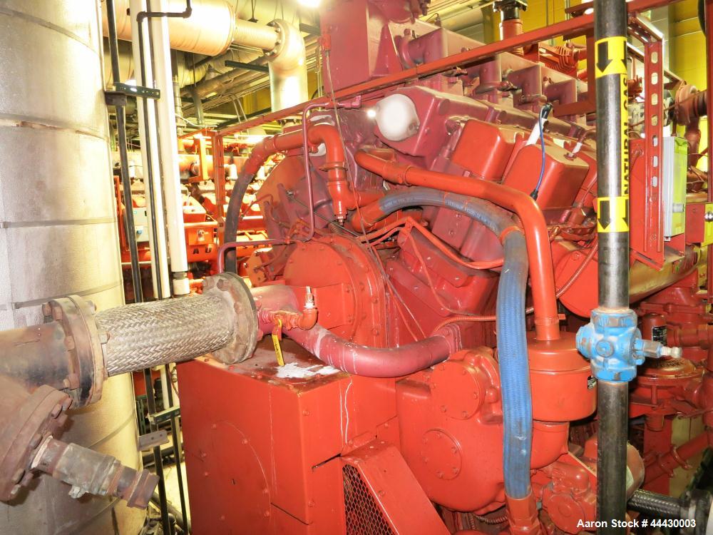 Used Waukesha 4000kW natural gas power plant consisting of (5) Waukesha generator sets as follows: Unit #1 Waukesha model L5108GL SN-C-93726/4, 770 kWe continuous 3/60/4160V, total hours 30,420. Majo...