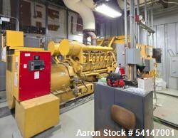Used Caterpillar Diesel Genset, Model 3516B. Rated 2000kW. Skid mounted.1800 RPM, 3/60/480V. SN 6HN01192. Built 2000. 587 ho...