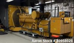 Used Caterpillar 1750 kW Diesel Generator | CAT 3516 | 485 Hours | 480V | Open Skid with Dual Breakers (1991)