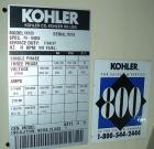 Used Kohler 145 KW Natural Gas Generator, Model135RZD Spec. PA - 194006. 3/60/277-480V.  Detroit Diesel series 50 natural gas engine, model 6043GKG5, spec A 343044.  Weather enclosure. 577 hrs.