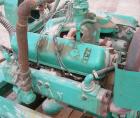 Used Onan 85kW natural gas generator set. International Harvester Model V549 engine.3/60/277/480V (can also be wired 1/60/120/240V) Model 85.0 KR-15R/8427P. 502 hrs.