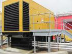 Used Caterpillar 650 kW standby diesel generator set. CAT 3412 engine rated 968 HP at 1800 RPM, SN-1EZ06825.  3/60/277/480V, 12 lead reconnectable to other voltages. 1000 Amp mainline circuit breaker...