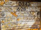 Used Cat 285 kW Diesel Generator Set. Caterpillar model D343 engine, serial #62B15282, rated 415 hp @ 1800 rpm. 3/60/240-480 Volt. Main-line circuit breaker. Block heater, muffler (ships loose). 1668...