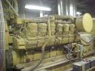 Used CAT 1250 kW Standby Diesel Generator Set. Caterpillar model 3512 engine SN-24Z06091 rated 1818 HP @ 1800 RPM. 3/60/480V. EMCP II control. Muffler (loose). 601 hours. Year 1994. Hospital take out...