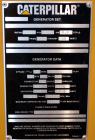 Used Caterpillar 225kW standby diesel generator set. CAT model 3306B engine rated 335 HP @ 1800 RPM, SN-2AJ00527. 3/60/277/480V, 12 lead re-connectable. EMCP digital control panel. 400 Amp main-line ...