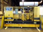 Used Caterpillar 350kW standby diesel generator set, Cat 3406 engine rated 519 HP at 1800 RPM, SN-4RG00872. 3/60/277/480V. 600 Amp main-line circuit breaker. Weather enclosure. Approx 200 gallon sub-...