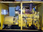 Used Caterpillar 350kW standby diesel generator set, Cat 3406 engine rated 519 HP at 1800 RPM, SN-4RG00872. 3/60/277/480V. 600 Amp main-line circuit breaker. Weather enclosure. Approx 200 gallon sub-...