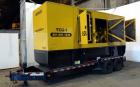 Used Caterpillar 455 kW Prime Rated Diesel Generator Set, portable trailer. CAT unit serial #CER00613. Caterpillar 3456 engine rated 691 HP at 1800 RPM, emissions EPA Tier 1 certified, SN-3PG00619. 3...