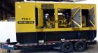 Used Caterpillar 455 kW Prime Rated Diesel Generator Set, portable trailer. CAT unit serial #CER00613. Caterpillar 3456 engine rated 691 HP at 1800 RPM, emissions EPA Tier 1 certified, SN-3PG00619. 3...